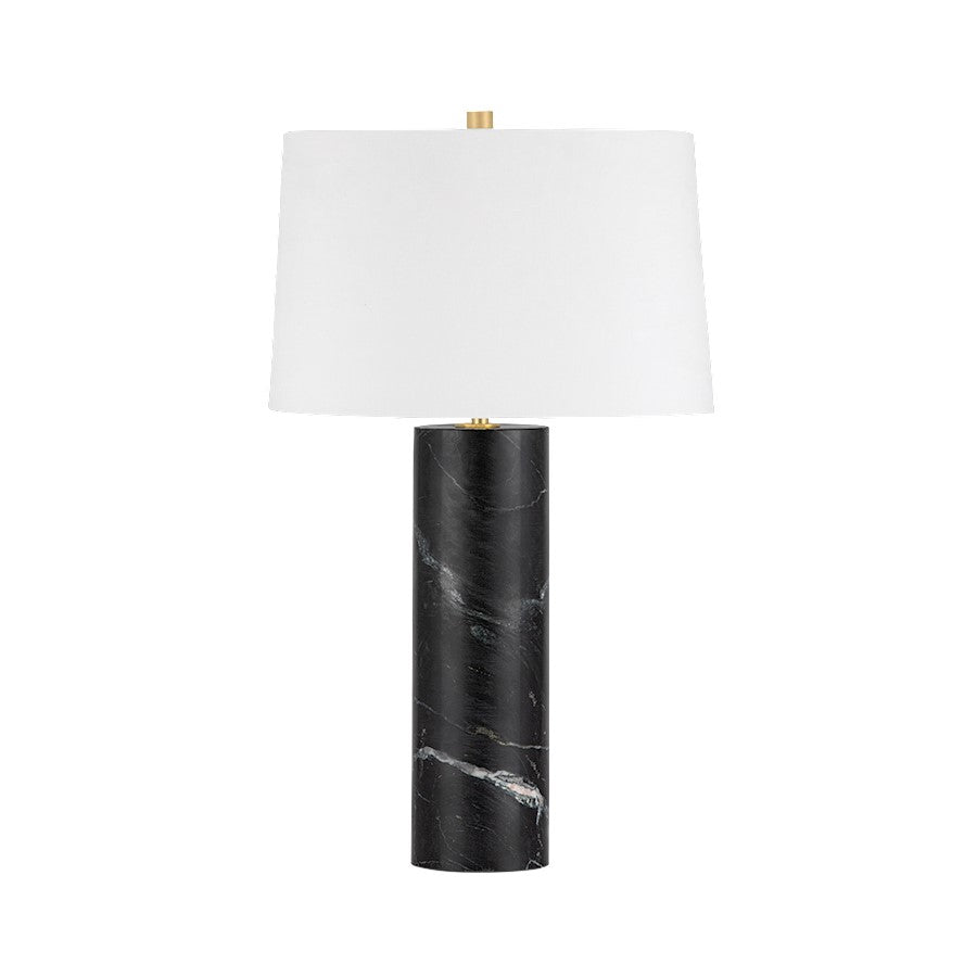 Hudson Valley Sprague 1 Light Table Lamp, Aged Brass/White - L4632-AGB