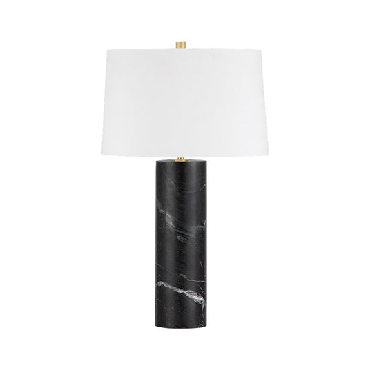 Hudson Valley Sprague 1 Light Table Lamp, Aged Brass/White - L4632-AGB