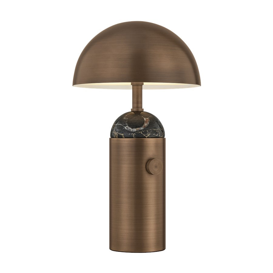 Hudson Valley Parkston 1Lt Rechargeable Table Lamp, Historic Bronze - L6351-HB