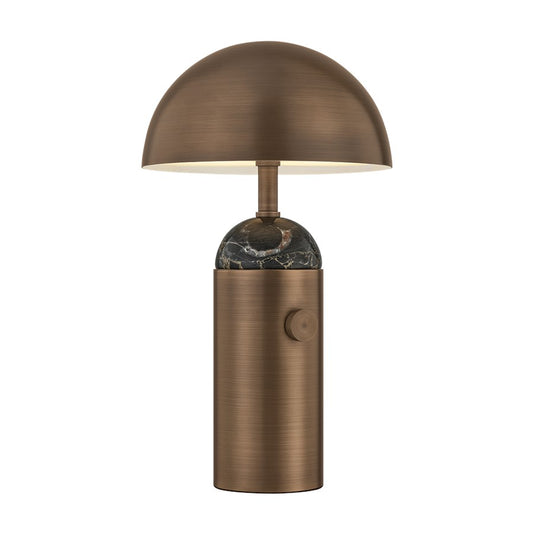 Hudson Valley Parkston 1Lt Rechargeable Table Lamp, Historic Bronze - L6351-HB