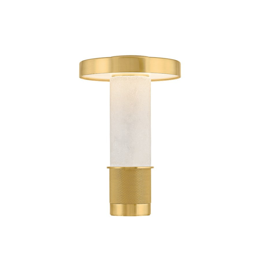 Hudson Valley Sefton 1 Light Rechargeable Table Lamp, Aged Brass - L7621-AGB