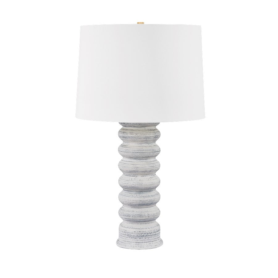 Hudson Valley Harwinton 1Lt Table Lamp, Brass/Grey White/White - L7633-AGB-CGY