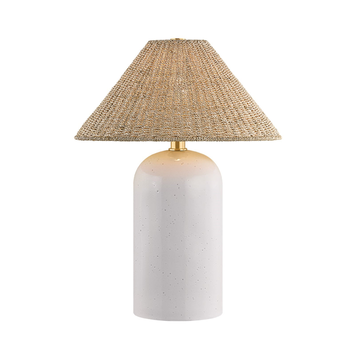 Hudson Valley Montoma 21in Table Lamp | Artisanal Aged Brass and Lunar White Ceramic | Bedroom & Living Room Accent | Model L9041-AGB-CNH