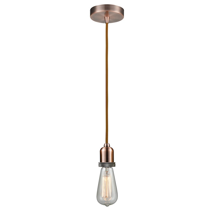 Innovations Whitney Bare Bulb Mini Pendant, AC/Copper
