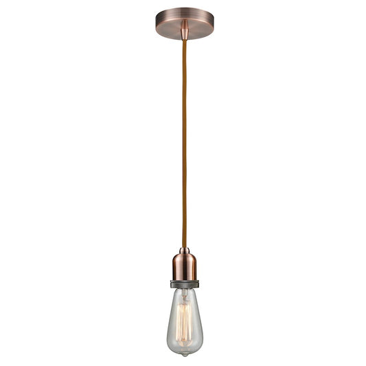 Innovations Whitney Bare Bulb Mini Pendant, AC/Copper