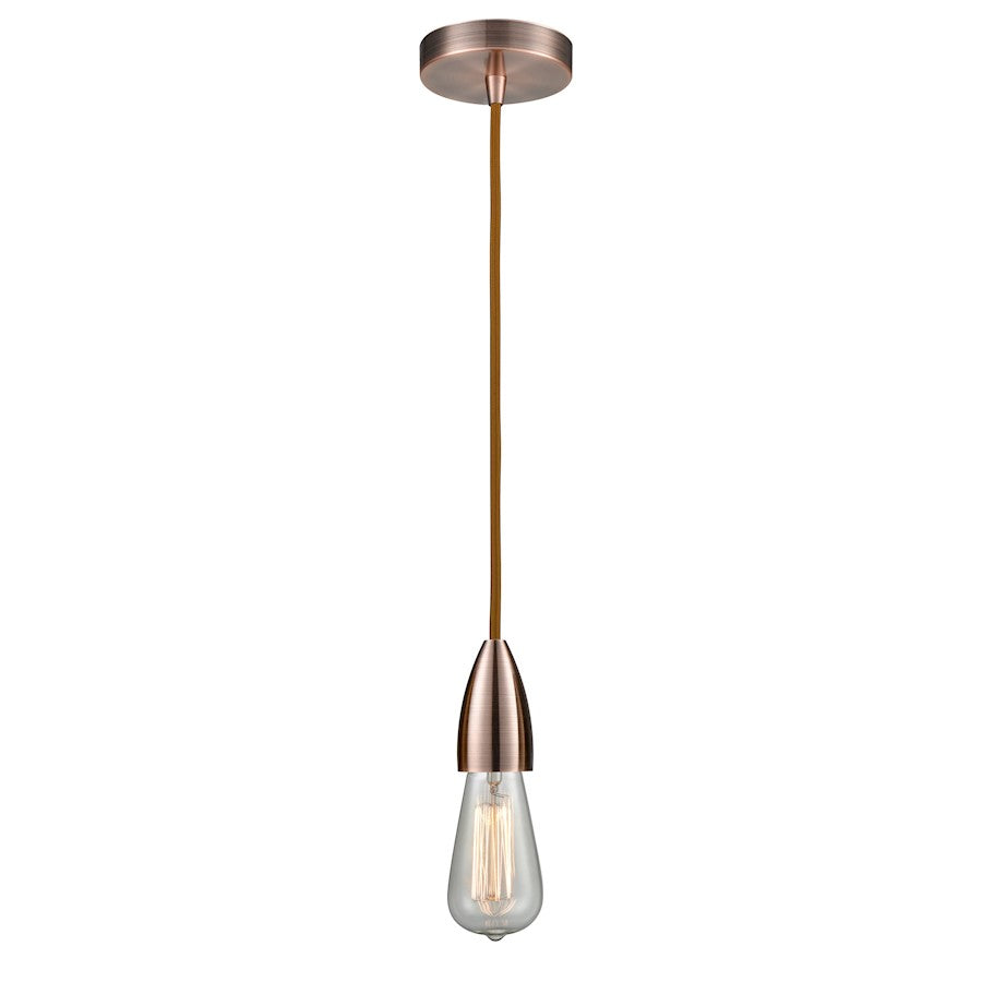 Innovations Fairchild Bare Bulb Mini Pendant, AC/Copper