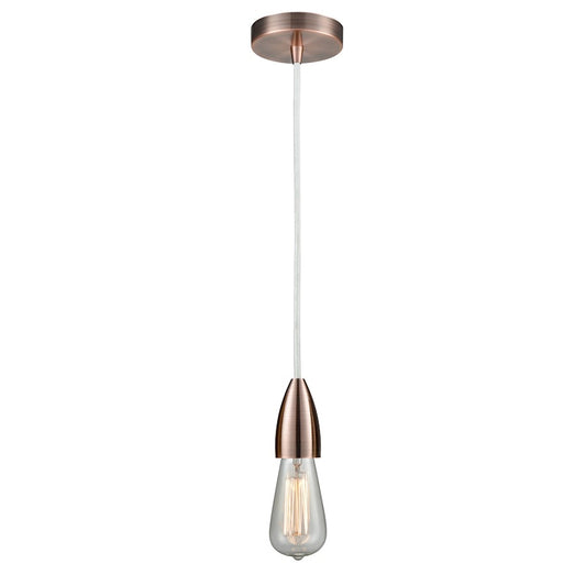 Innovations Fairchild Bare Bulb Mini Pendant, AC/WH