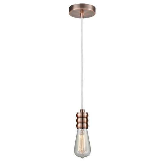 Innovations Gatsby Bare Bulb Mini Pendant, AC/WH