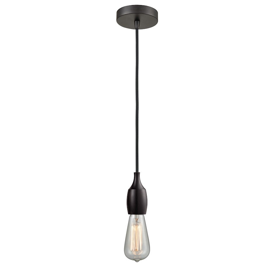 Innovations Chelsea Bare Bulb Mini Pendant, OBZ/Amber/BK