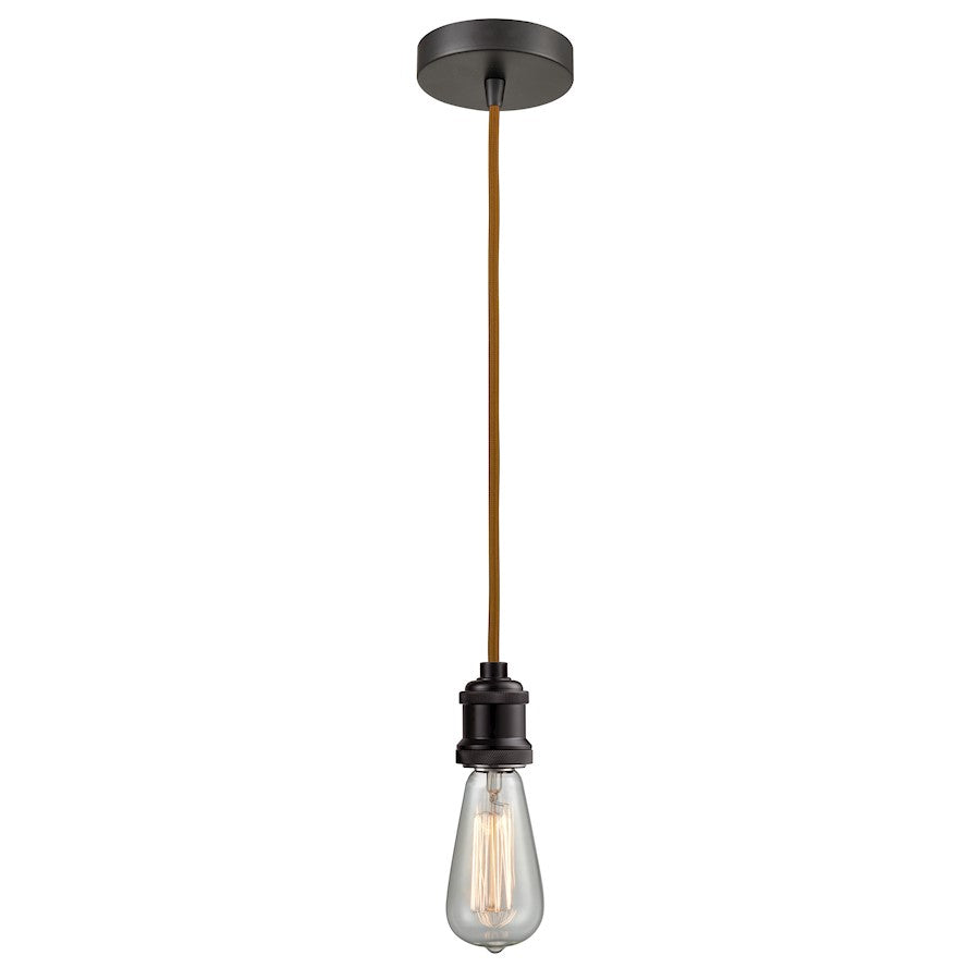 Innovations Edison Bare Bulb Mini Pendant, OBZ/Amber/Copper