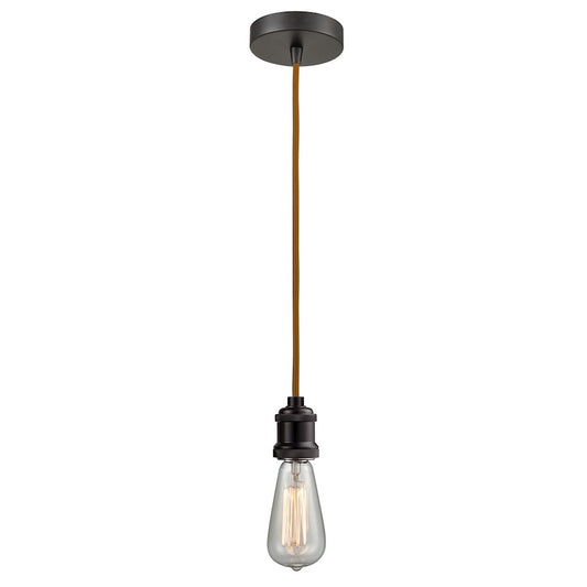 Innovations Edison Bare Bulb Mini Pendant, OBZ/Amber/Copper