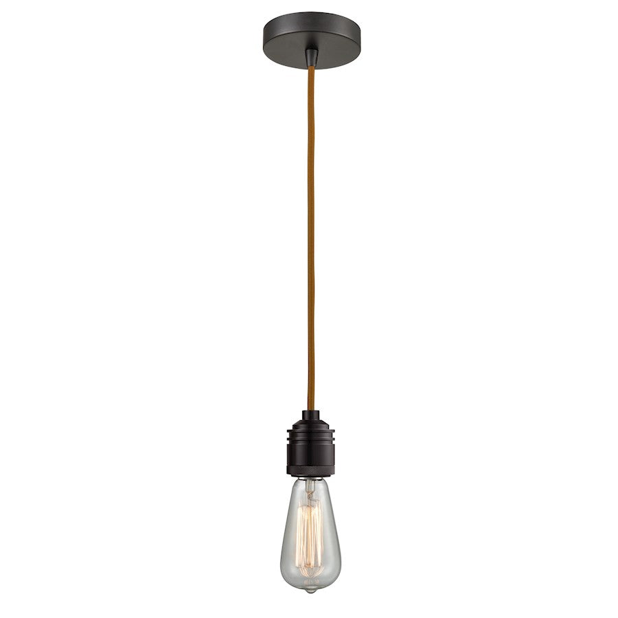 Innovations Winchester Bare Bulb Mini Pendant, OBZ/Copper Cord