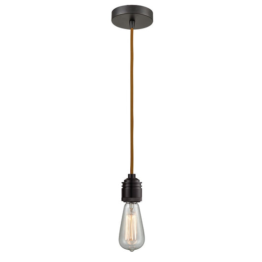 Innovations Winchester Bare Bulb Mini Pendant, OBZ/Copper Cord