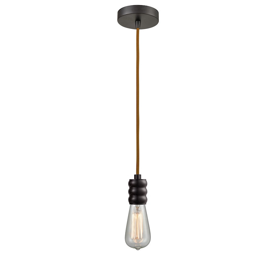 Innovations Gatsby Bare Bulb Mini Pendant, OBZ/Copper Cord