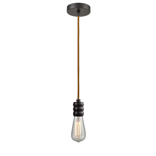 Innovations Gatsby Bare Bulb Mini Pendant, OBZ/Copper Cord