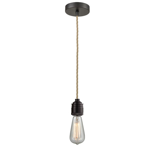 Innovations Winchester Bare Bulb Mini Pendant, OBZ/Rope Cord