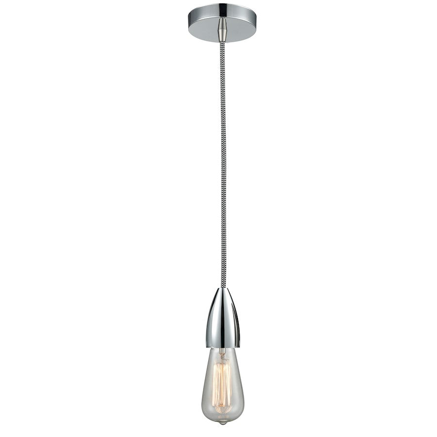 Innovations Fairchild Bare Bulb Mini Pendant, PC/Zebra