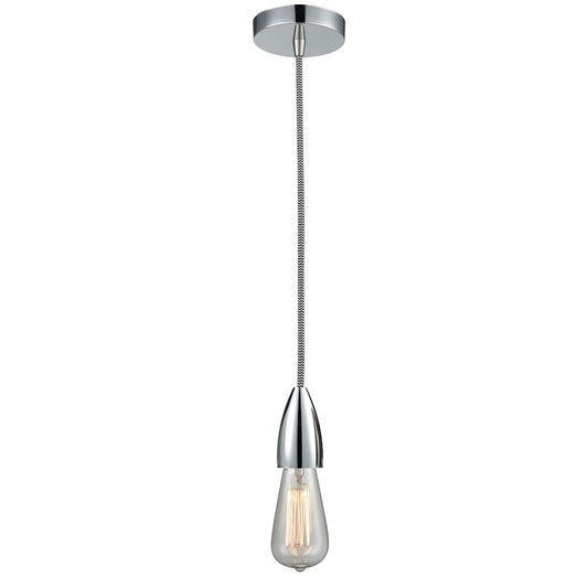 Innovations Fairchild Bare Bulb Mini Pendant, PC/Zebra