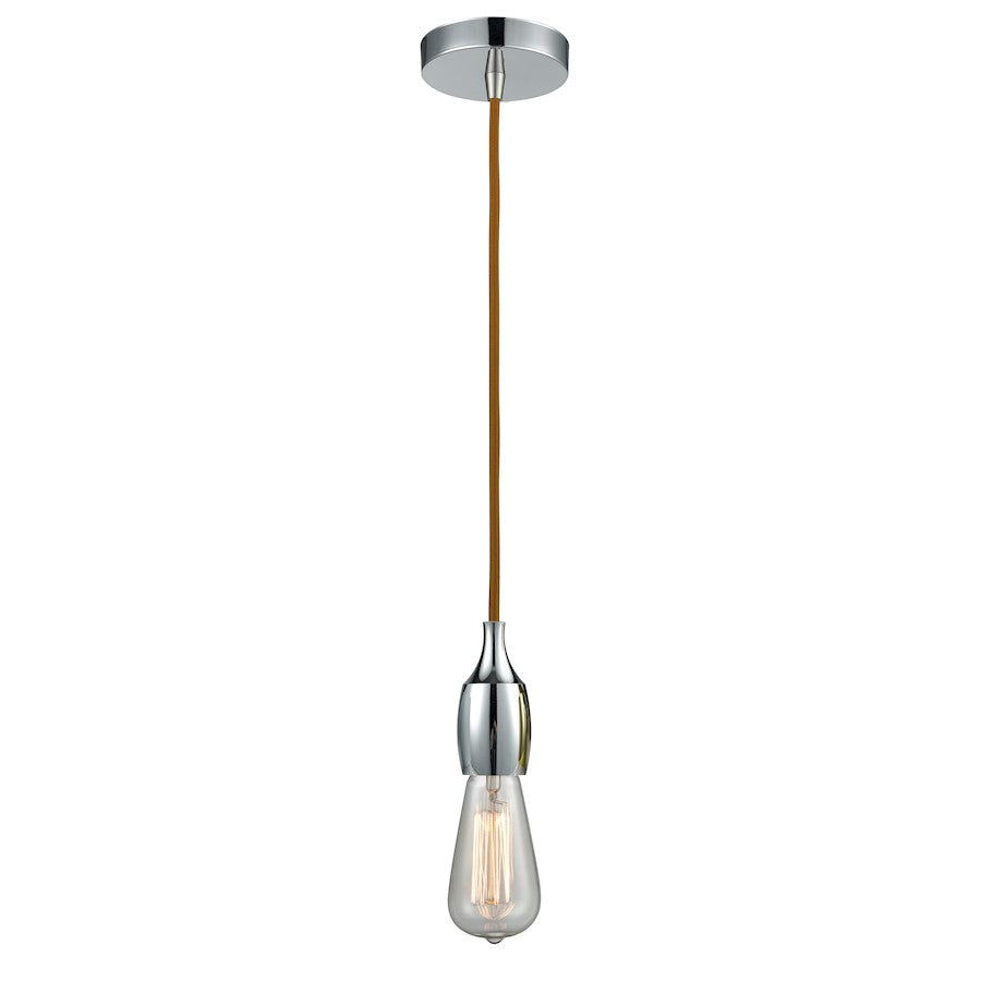 Innovations Chelsea Bare Bulb Mini Pendant, PC/Amber/Copper