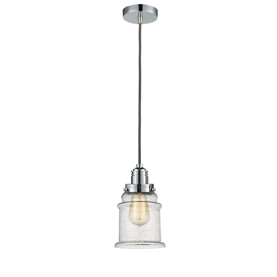Innovations Winchester Canton 2-Light Mini Pendant | Industrial Polished Chrome and Seeded Glass | Kitchen Island | Model 100PC-10GY-2H-PC-G184