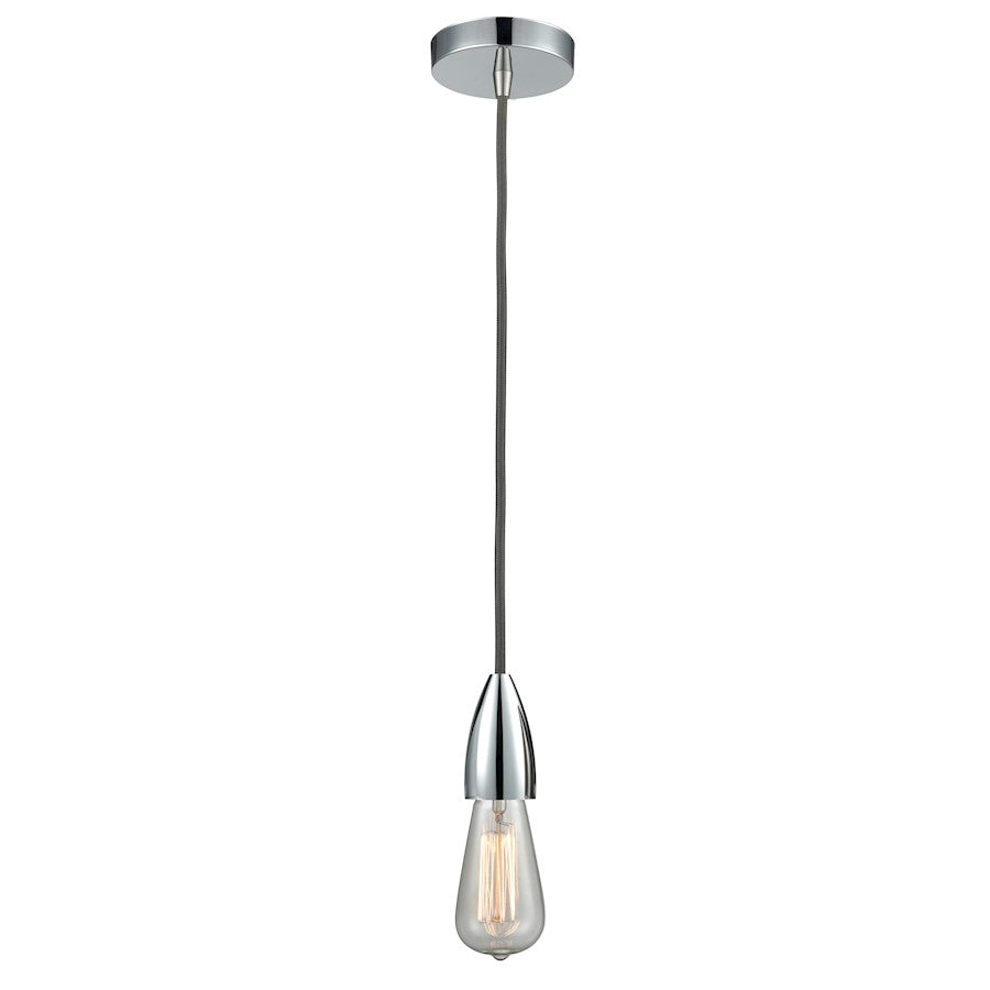 Innovations Fairchild Bare Bulb Mini Pendant, PC/Gray