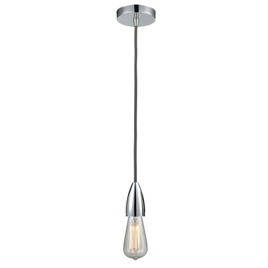 Innovations Fairchild Bare Bulb Mini Pendant, PC/Gray
