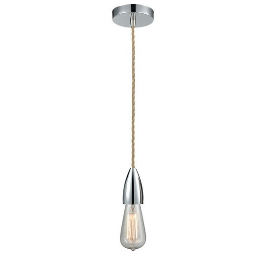 Innovations Fairchild Bare Bulb Mini Pendant, PC/Rope