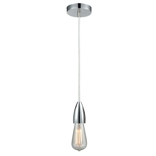 Innovations Fairchild Bare Bulb Mini Pendant, PC/WH