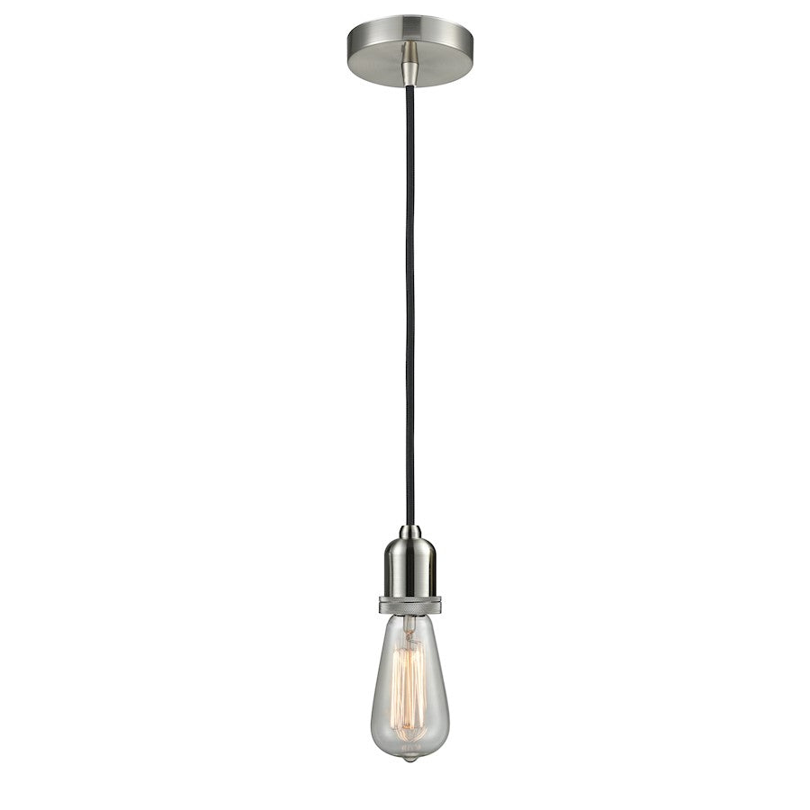 Innovations Whitney Bare Bulb Mini Pendant, SN/BK