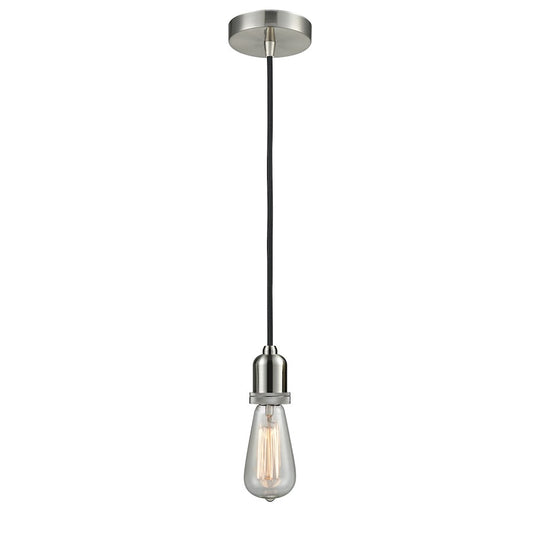 Innovations Whitney Bare Bulb Mini Pendant, SN/BK