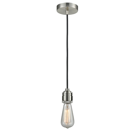 Innovations Winchester Bare Bulb Mini Pendant, SN/BK