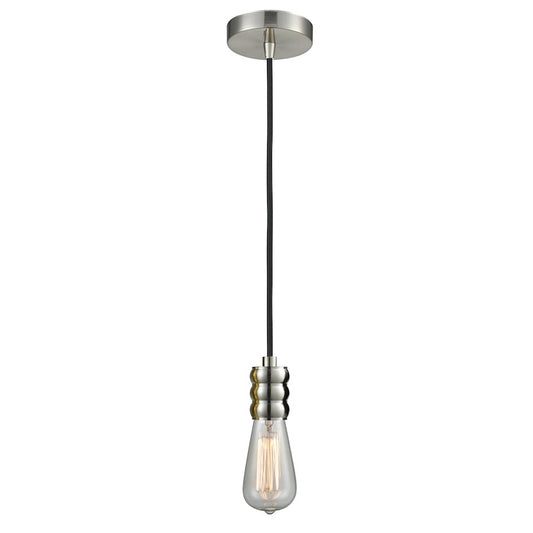 Innovations Gatsby Bare Bulb Mini Pendant, SN/BK