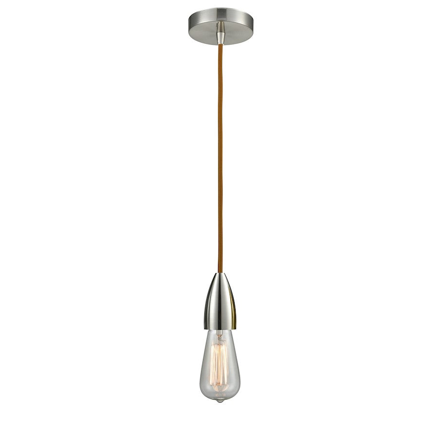 Innovations Fairchild Bare Bulb Mini Pendant, SN/Copper