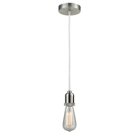 Innovations Whitney Bare Bulb Mini Pendant, SN/WH