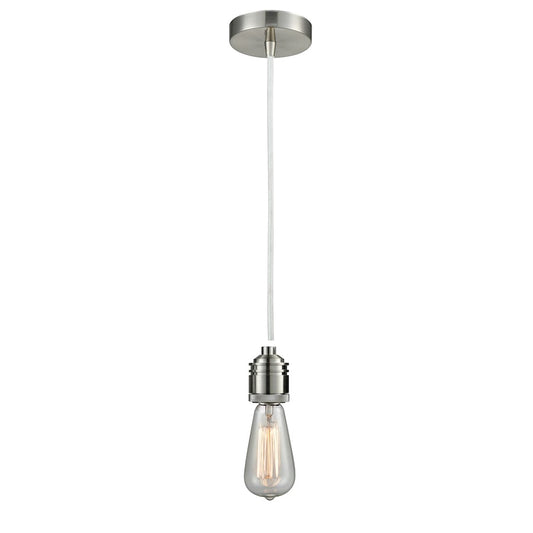 Innovations Winchester Bare Bulb Mini Pendant, SN/WH