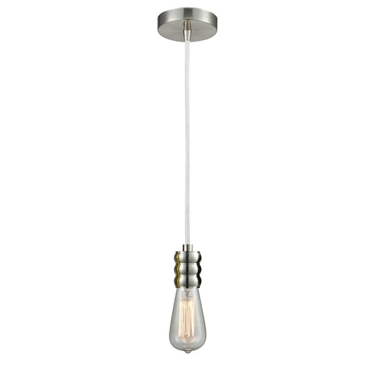 Innovations Gatsby Bare Bulb Mini Pendant, SN/WH