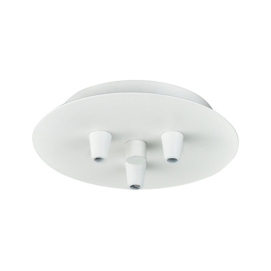 Innovations 103-W Custom Cord 3 Light Multi Port Canopy, White