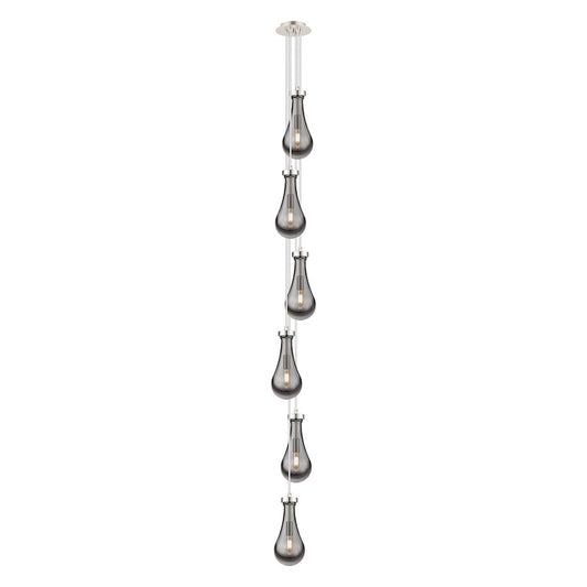 Innovations Owego 3-Light Pendant | Art Deco Polished Nickel and Light Smoke Glass | Kitchen Island & Dining Room | Model 106-451-1P-PN-G451-5SM