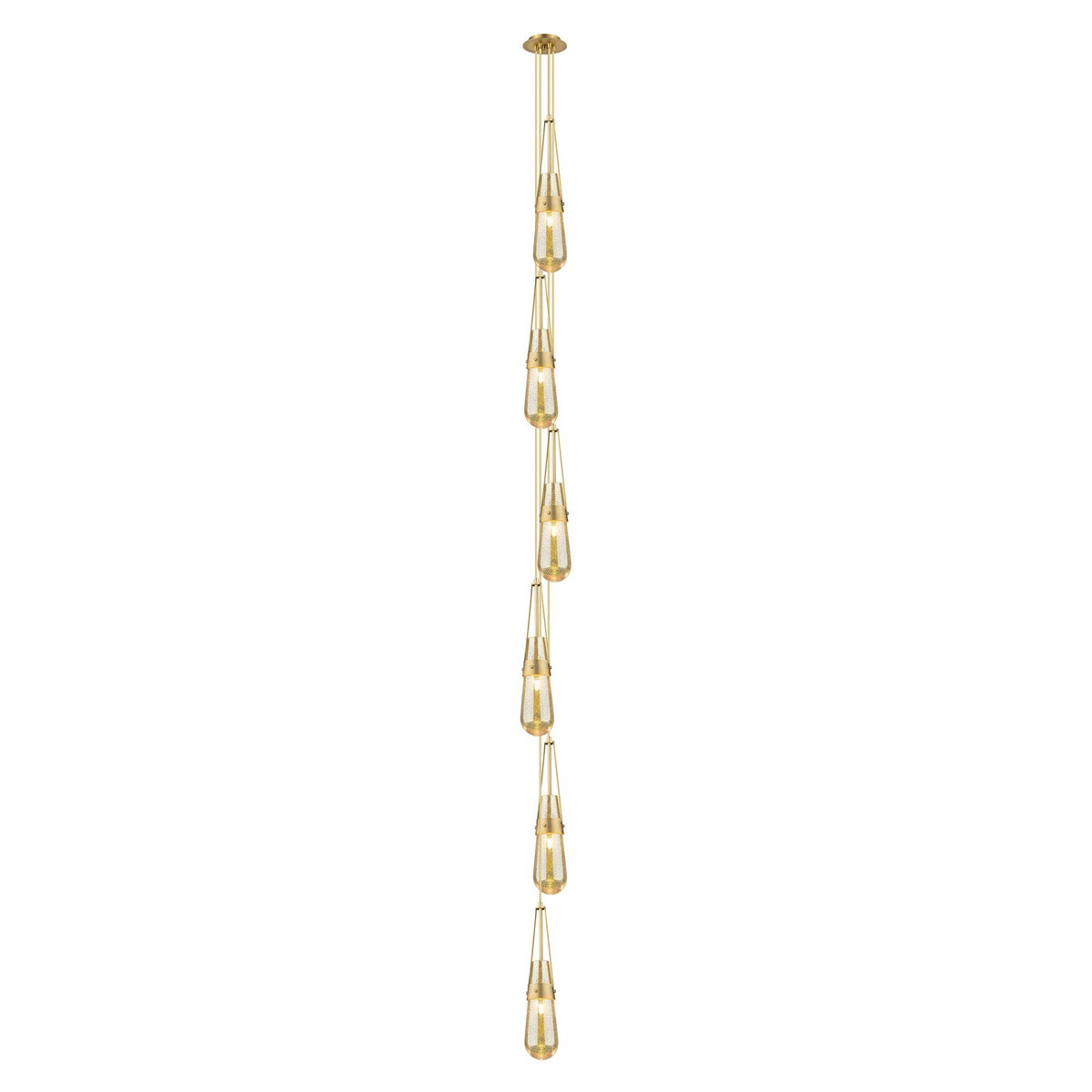 Innovations Milan 6-Light Brushed Brass and Mercury Glass Pendant | Art Deco Contemporary | Kitchen Island & Dining | Model 106-452-1P-BB-G452-4ME