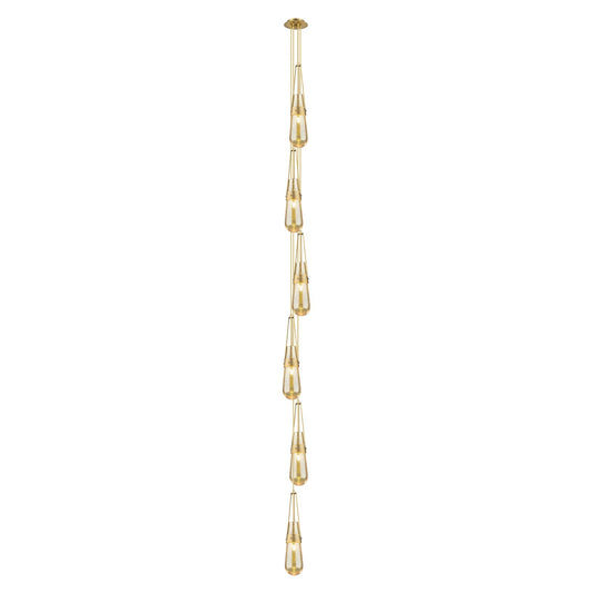 Innovations Milan 6-Light Brushed Brass and Mercury Glass Pendant | Art Deco Contemporary | Kitchen Island & Dining | Model 106-452-1P-BB-G452-4ME