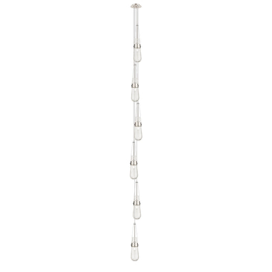 Innovations Milan 6-Light Pendant | Art Deco Polished Nickel and Seedy Glass | Dining Room & Kitchen Island | Model 106-452-1P-PN-G452-4SDY