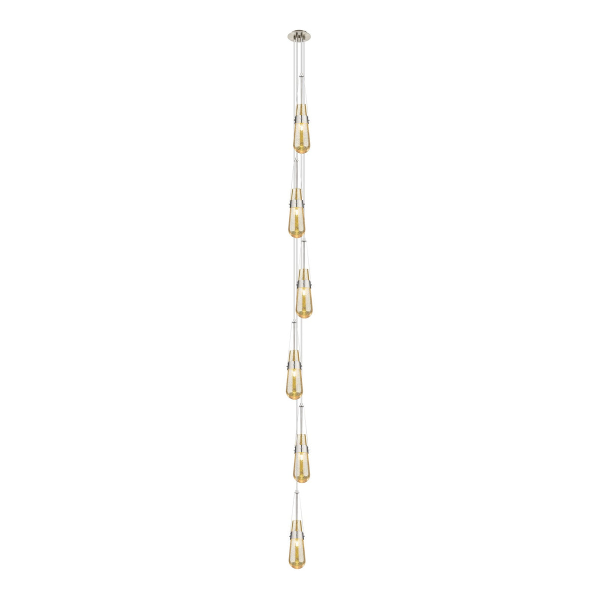 Innovations Milan 6in 6-Light Pendant | Art Deco Brushed Satin Nickel and Mercury Smoked Glass | Kitchen Island | Model 106-452-1P-SN-G452-4ME