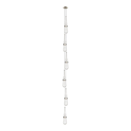 Innovations Milan 6-Light Pendant | Art Deco Brushed Satin Nickel and Seedy Glass | Dining Room & Kitchen Island | Model 106-452-1P-SN-G452-4SDY
