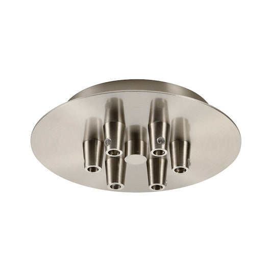 Innovations 106-SN Custom Cord 6 Light Multi Port Canopy, Satin Nickel