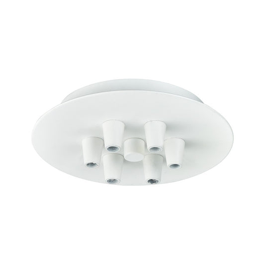 Innovations 106-W Custom Cord 6 Light Multi Port Canopy, White