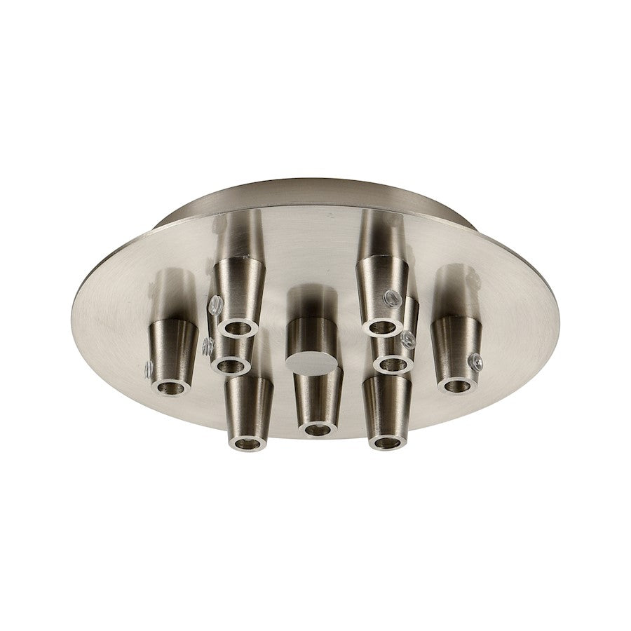 Innovations 109-SN Custom Cord 9 Light Multi Port Canopy, Satin Nickel