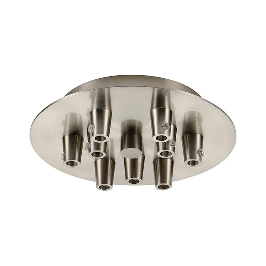 Innovations 109-SN Custom Cord 9 Light Multi Port Canopy, Satin Nickel