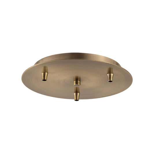 Innovations 113-AB Custom Cord 3 Light Multi Port Canopy, Antique Brass