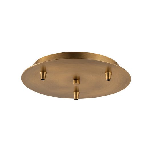 Innovations 113-BB Custom Cord 3 Light Multi Port Canopy, Brushed Brass