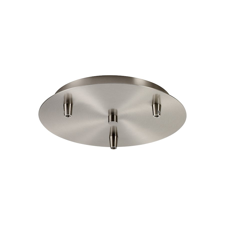 Innovations 113-SN Custom Cord 3 Light Multi Port Canopy, Satin Nickel